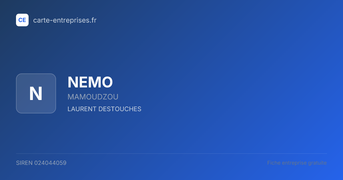 NEMO — 024044059 — fiche entreprise