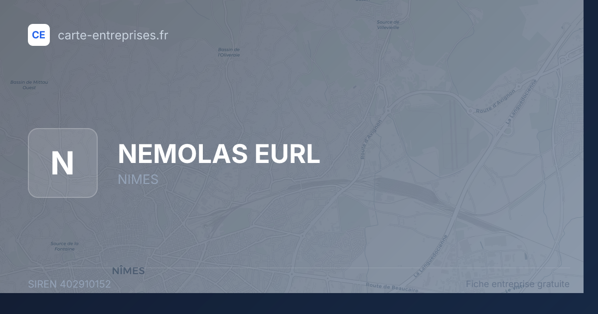NEMOLAS EURL — 402910152 — fiche entreprise