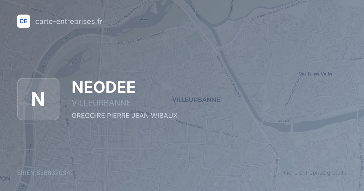NEODEE — 828632034 — fiche entreprise