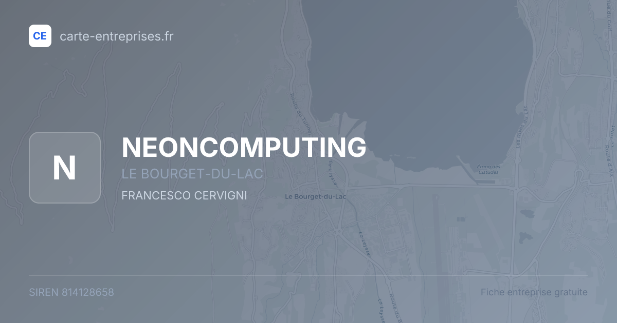 NEONCOMPUTING — 814128658 — fiche entreprise