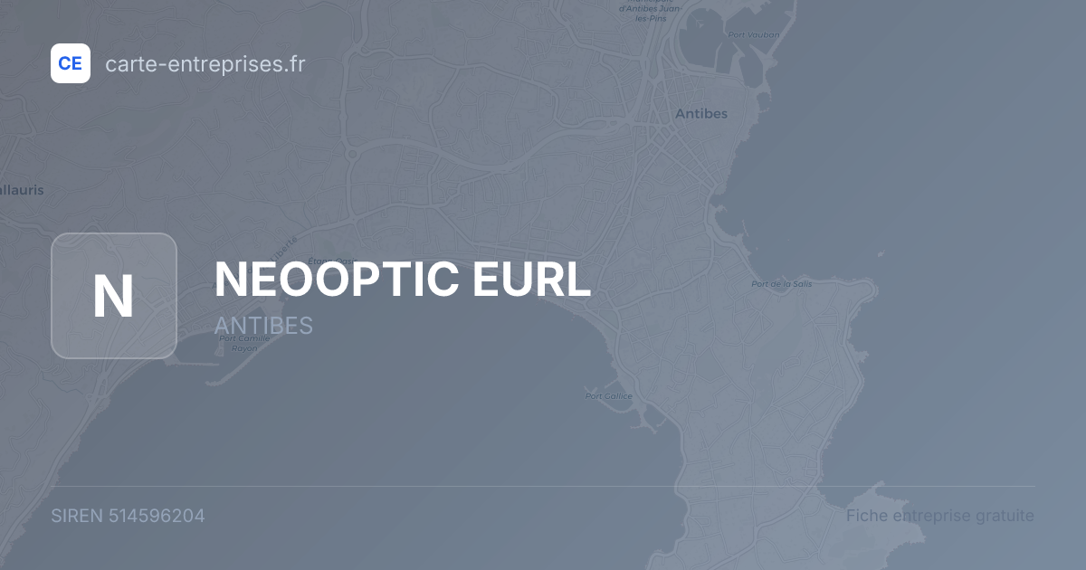 NEOOPTIC EURL — 514596204 — fiche entreprise