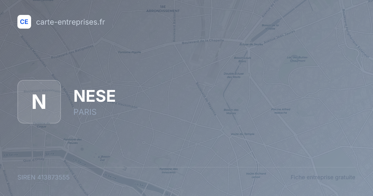 NESE — 413873555 — fiche entreprise