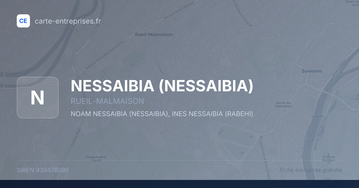 NESSAIBIA — 939478095 — fiche entreprise