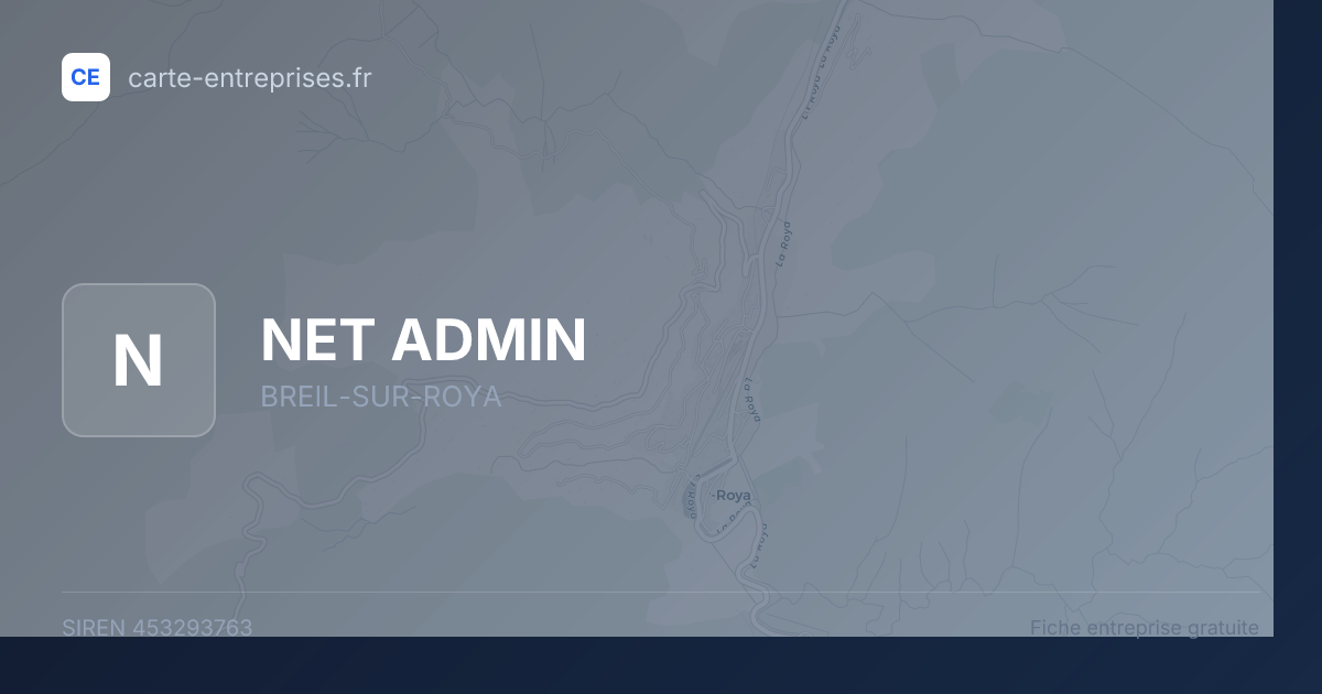 NET ADMIN — 453293763 — fiche entreprise