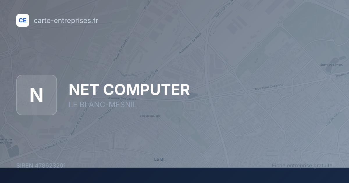 NET COMPUTER — 478623291 — fiche entreprise