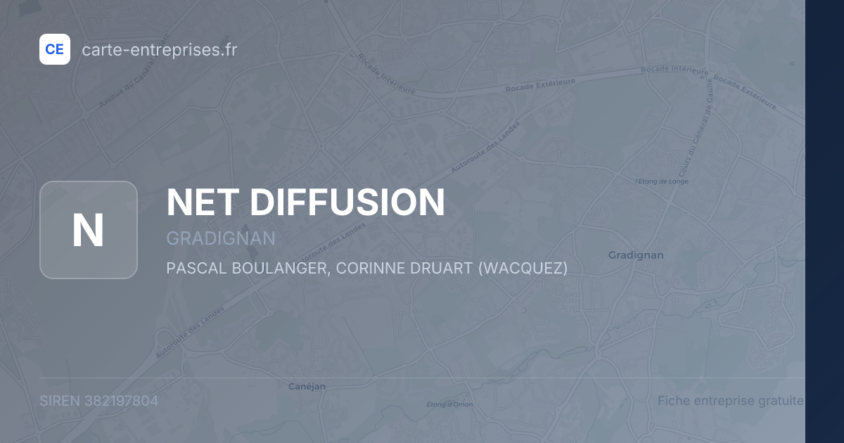NET DIFFUSION — 382197804 — fiche entreprise