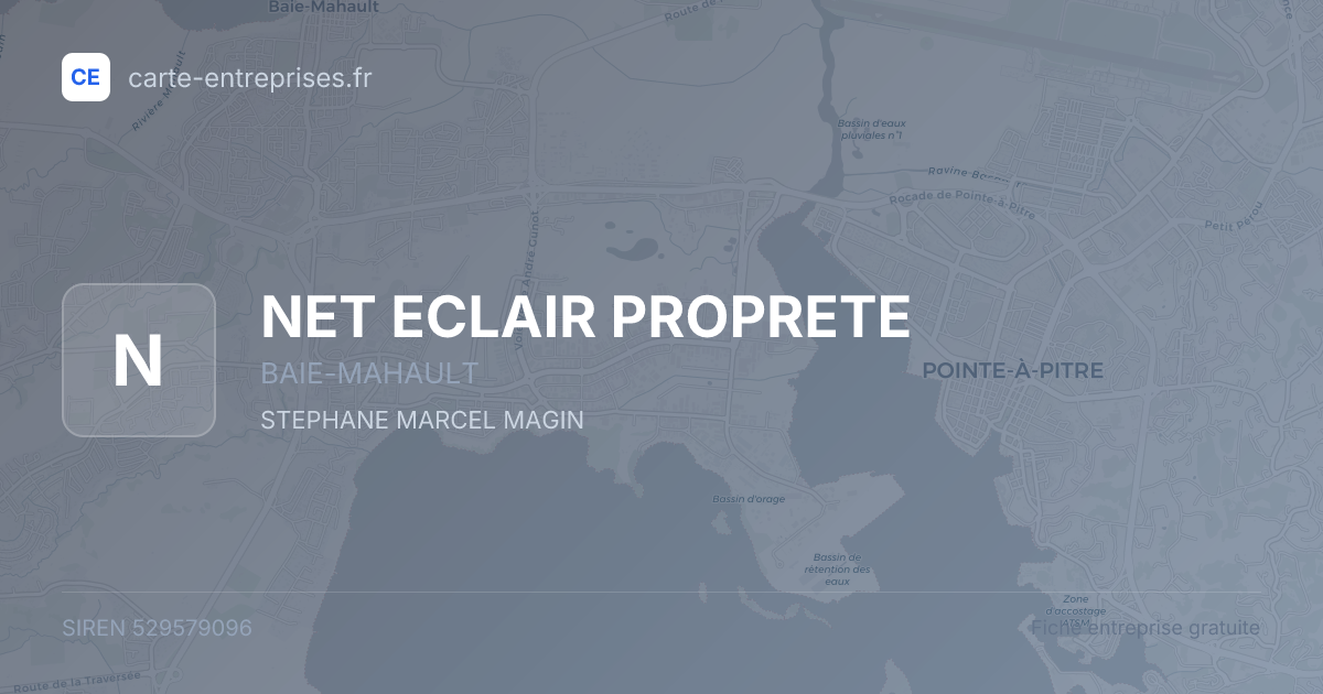 NET ECLAIR PROPRETE — 529579096 — fiche entreprise