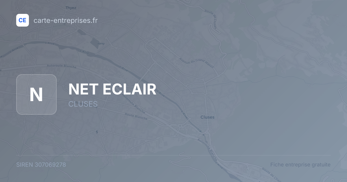NET ECLAIR — 307069278 — fiche entreprise