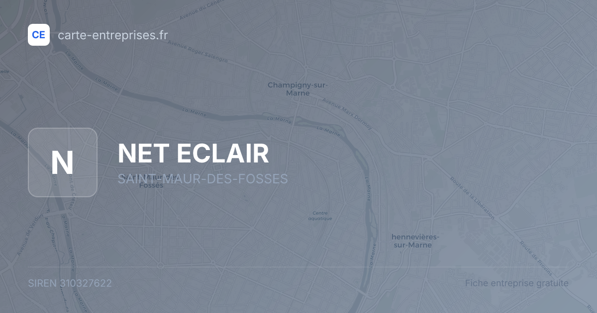 NET ECLAIR — 310327622 — fiche entreprise