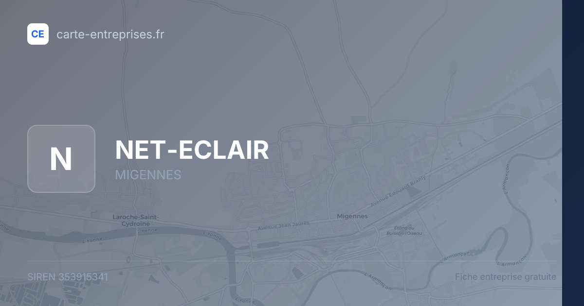 NET-ECLAIR — 353915341 — fiche entreprise