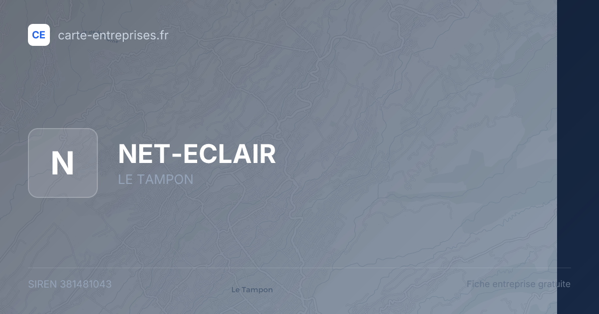 NET-ECLAIR — 381481043 — fiche entreprise