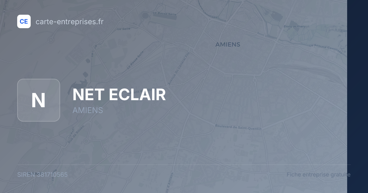 NET ECLAIR — 381710565 — fiche entreprise
