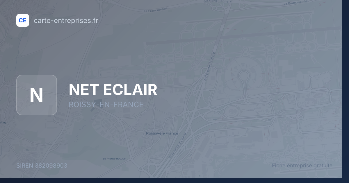 NET ECLAIR — 382098903 — fiche entreprise
