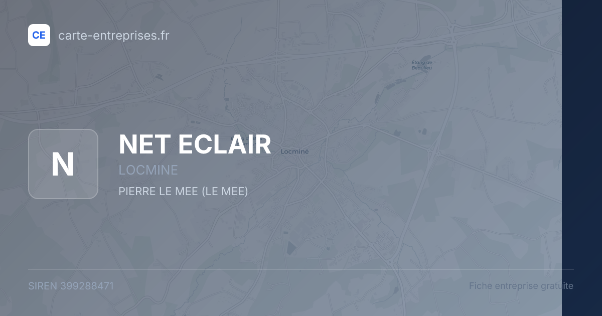NET ECLAIR — 399288471 — fiche entreprise