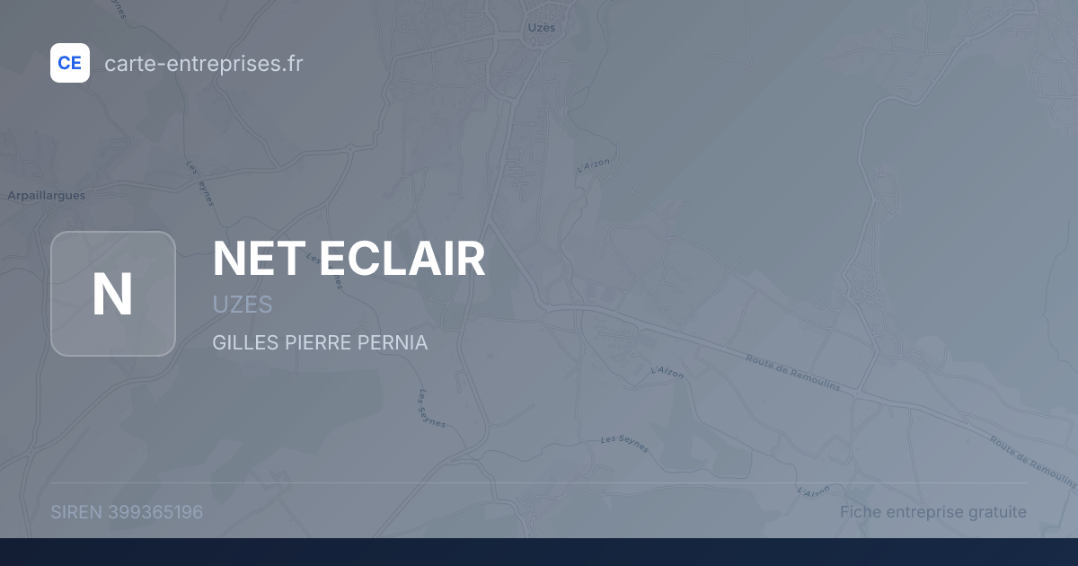 NET ECLAIR — 399365196 — fiche entreprise