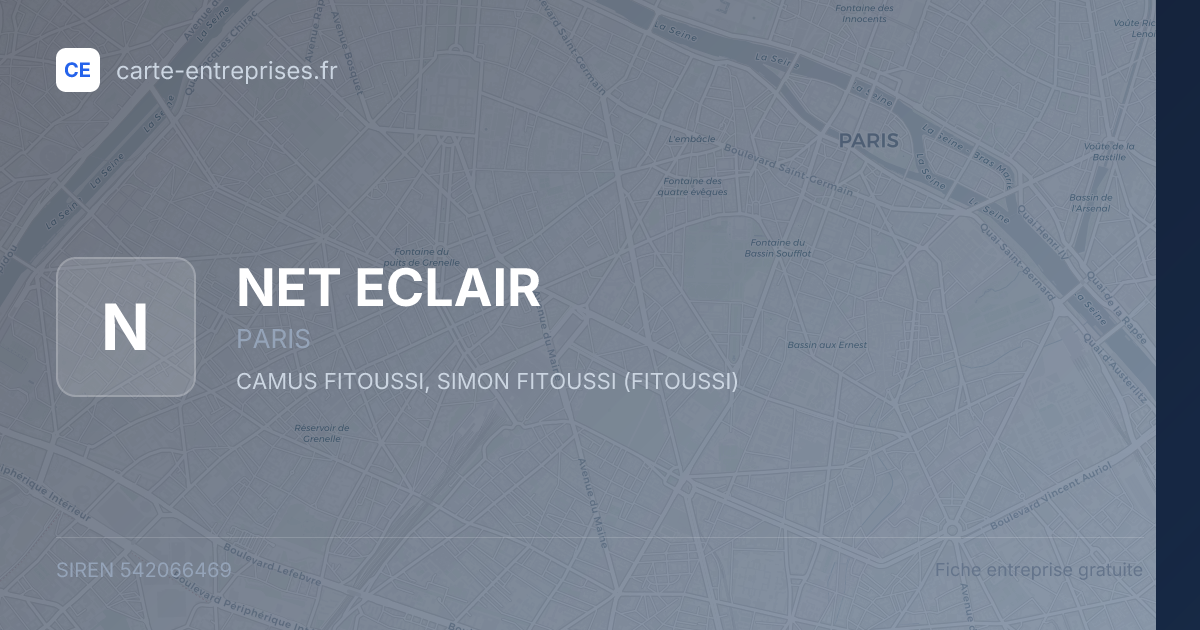 NET ECLAIR — 542066469 — fiche entreprise