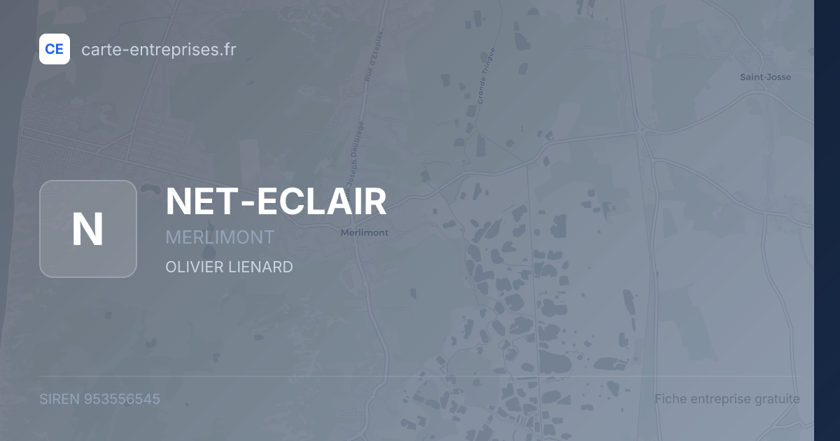 NET-ECLAIR — 953556545 — fiche entreprise