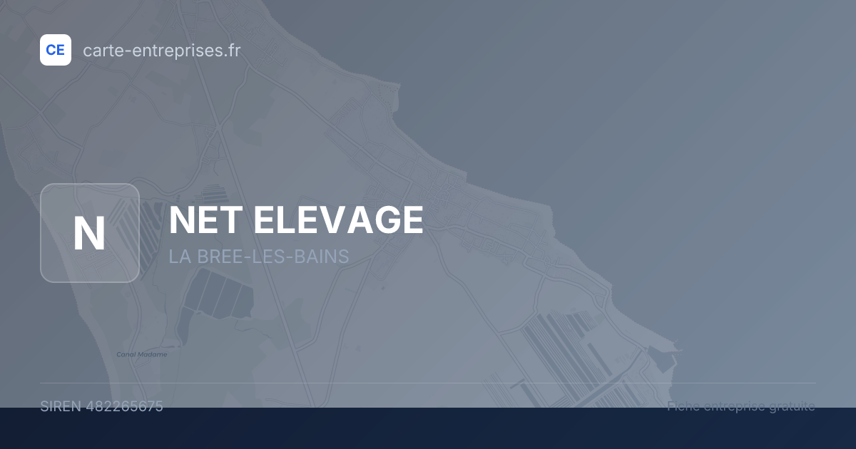 NET ELEVAGE — 482265675 — fiche entreprise