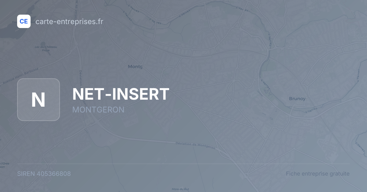 NET-INSERT — 405366808 — fiche entreprise