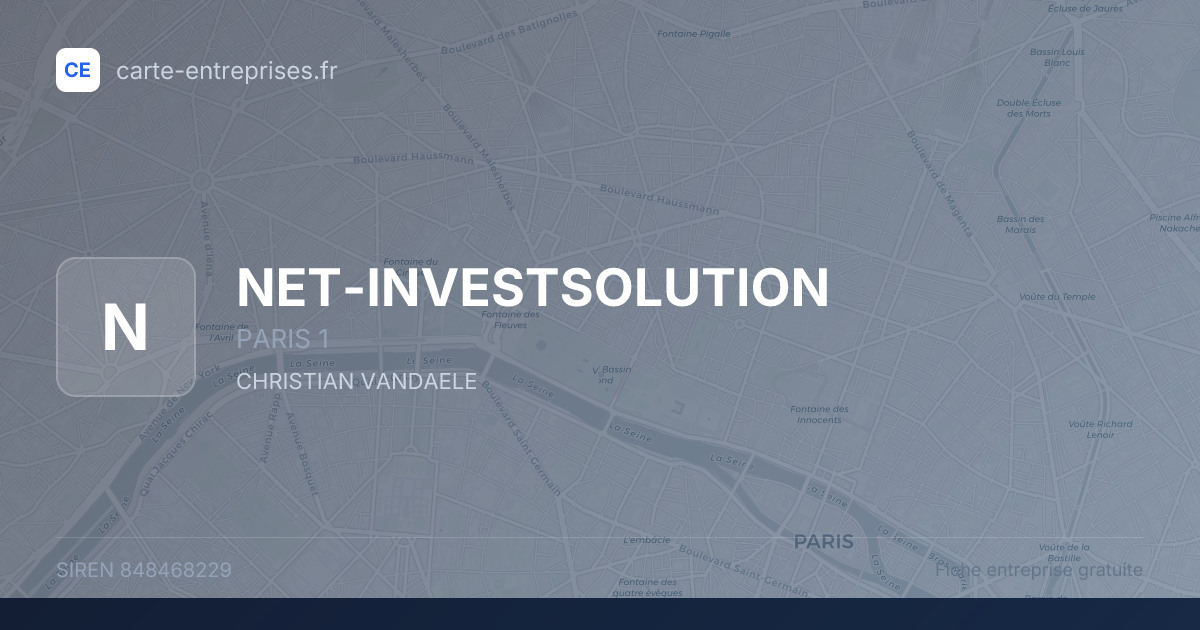 NET-INVESTSOLUTION — 848468229 — fiche entreprise