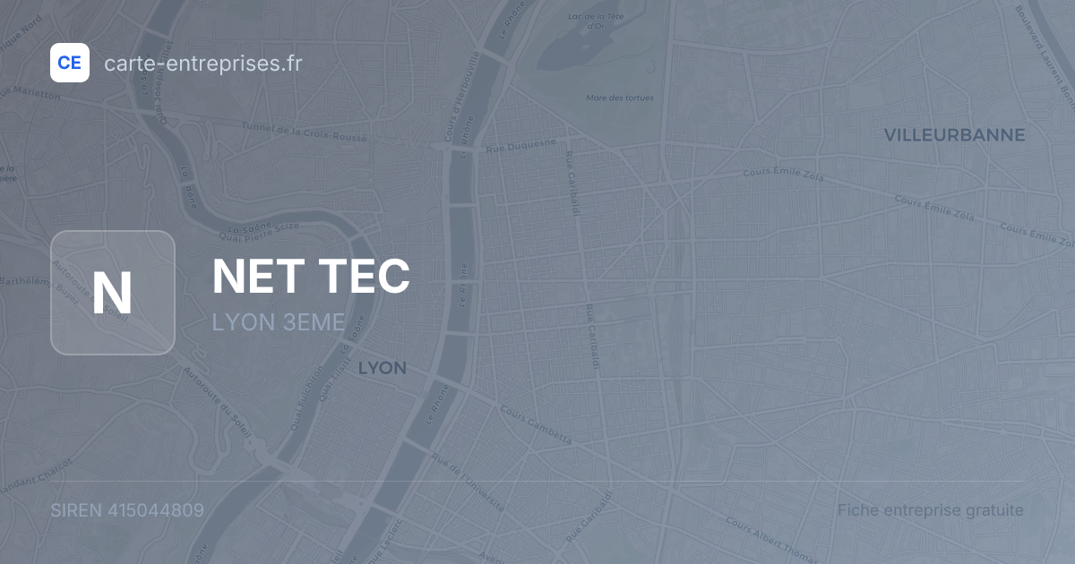 NET TEC — 415044809 — fiche entreprise