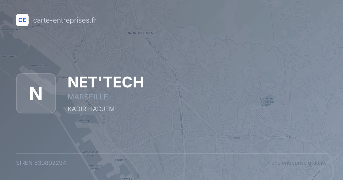 NET'TECH — 830802294 — fiche entreprise