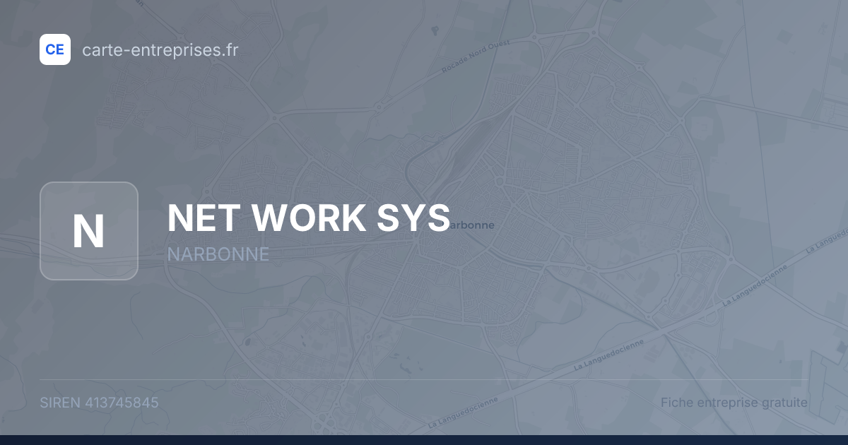 NET WORK SYS — 413745845 — fiche entreprise