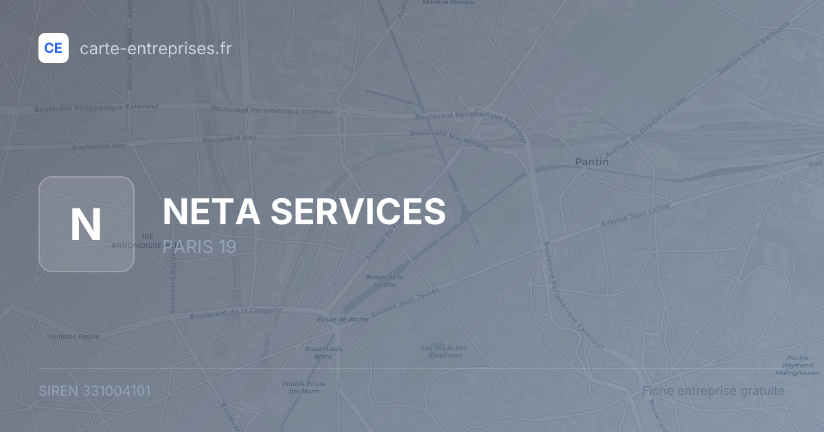 NETA SERVICES — 331004101 — fiche entreprise
