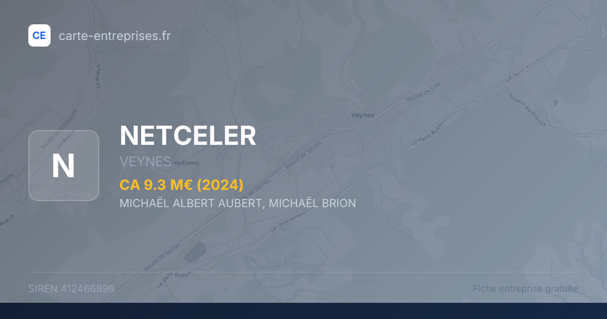 NETCELER — 412466898 — fiche entreprise