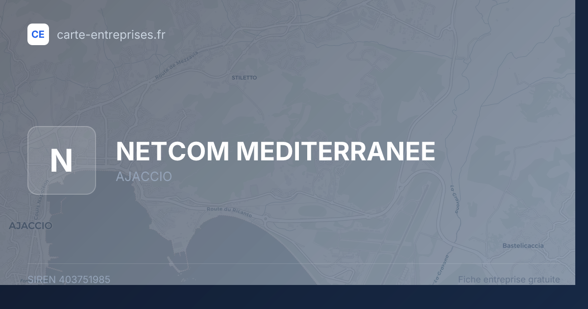 NETCOM MEDITERRANEE — 403751985 — fiche entreprise