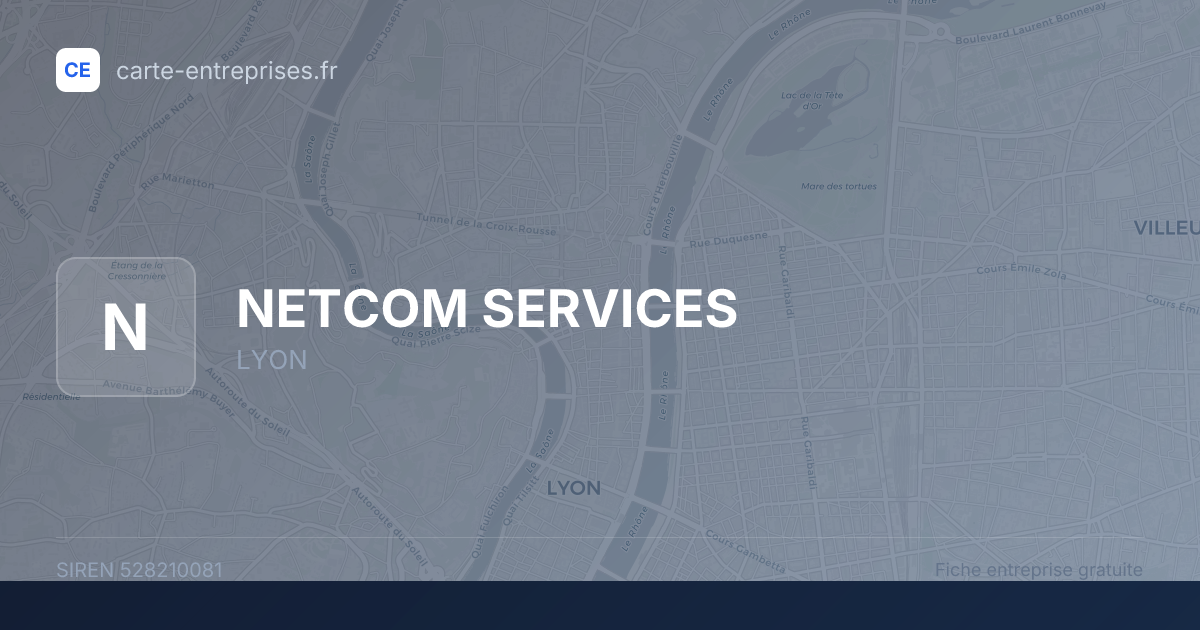 NETCOM SERVICES — 528210081 — fiche entreprise