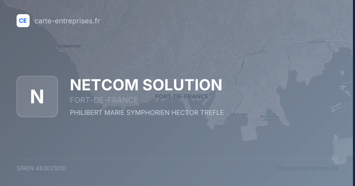 NETCOM SOLUTION — 483021010 — fiche entreprise
