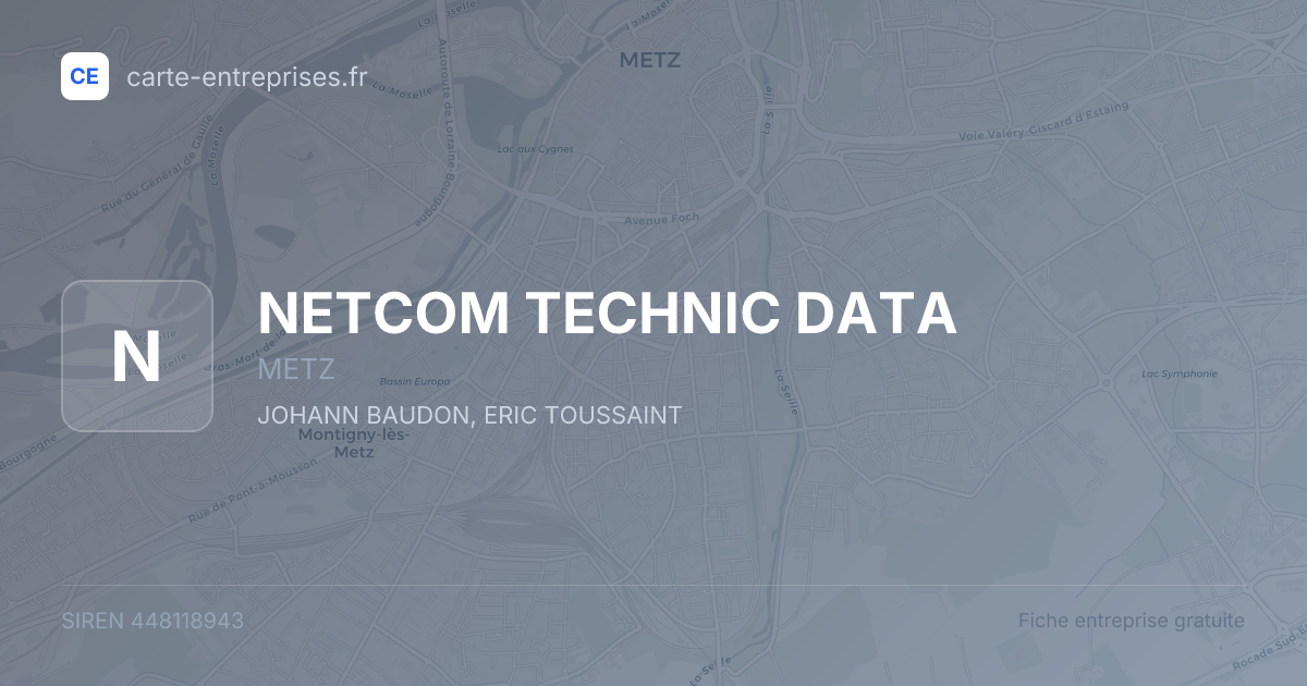 NETCOM TECHNIC DATA — 448118943 — fiche entreprise