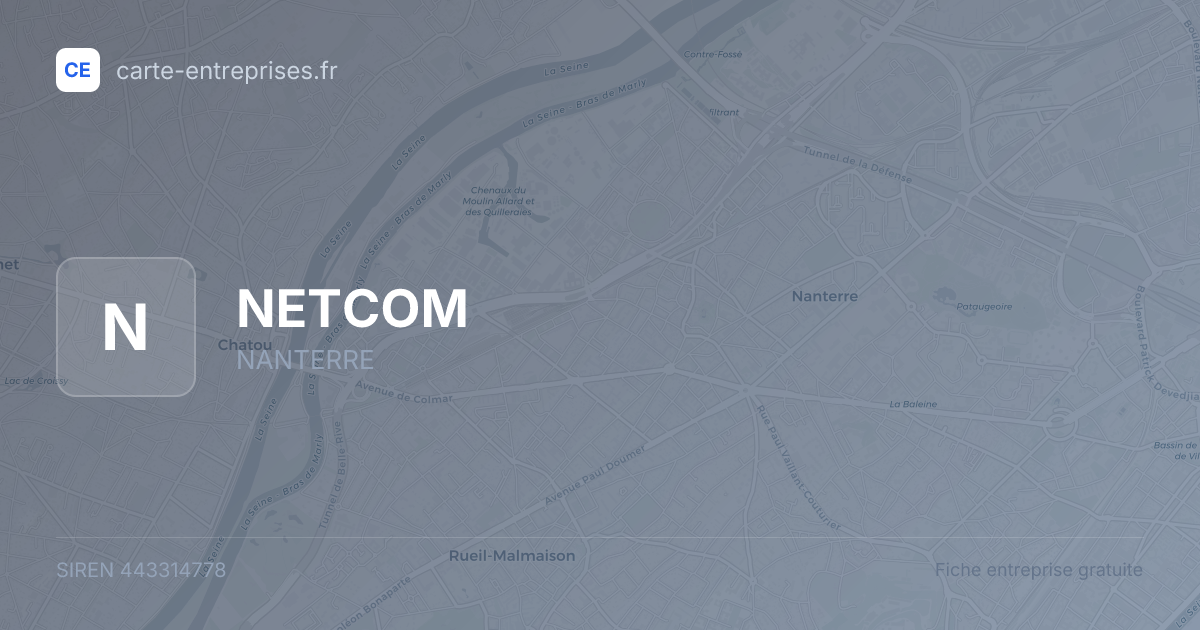 NETCOM — 443314778 — fiche entreprise