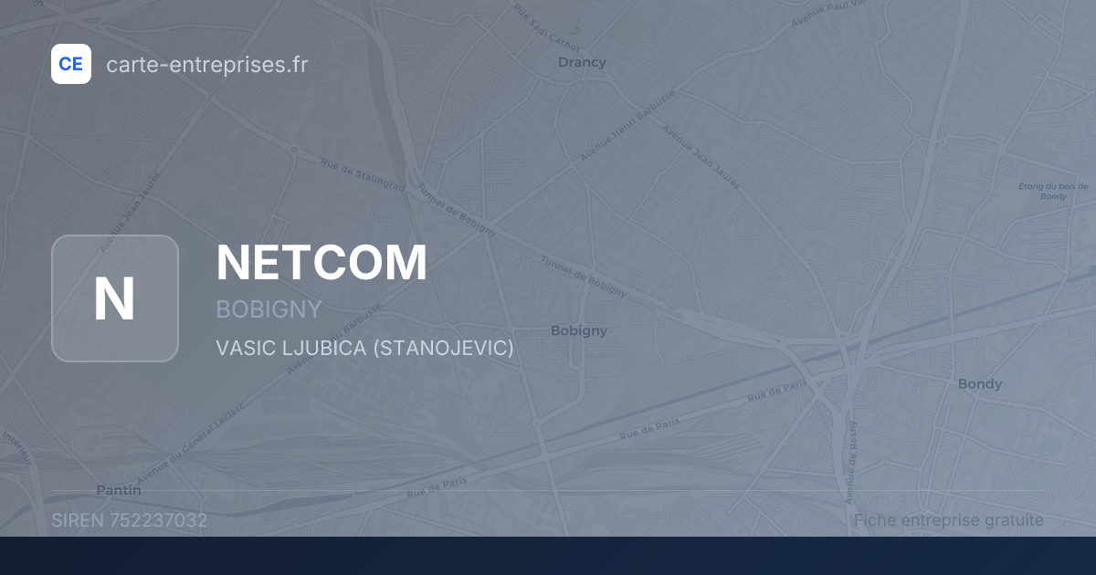 NETCOM — 752237032 — fiche entreprise