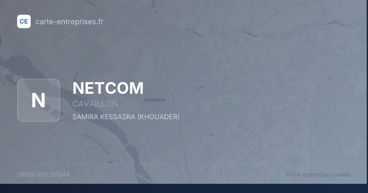 NETCOM — 902331644 — fiche entreprise