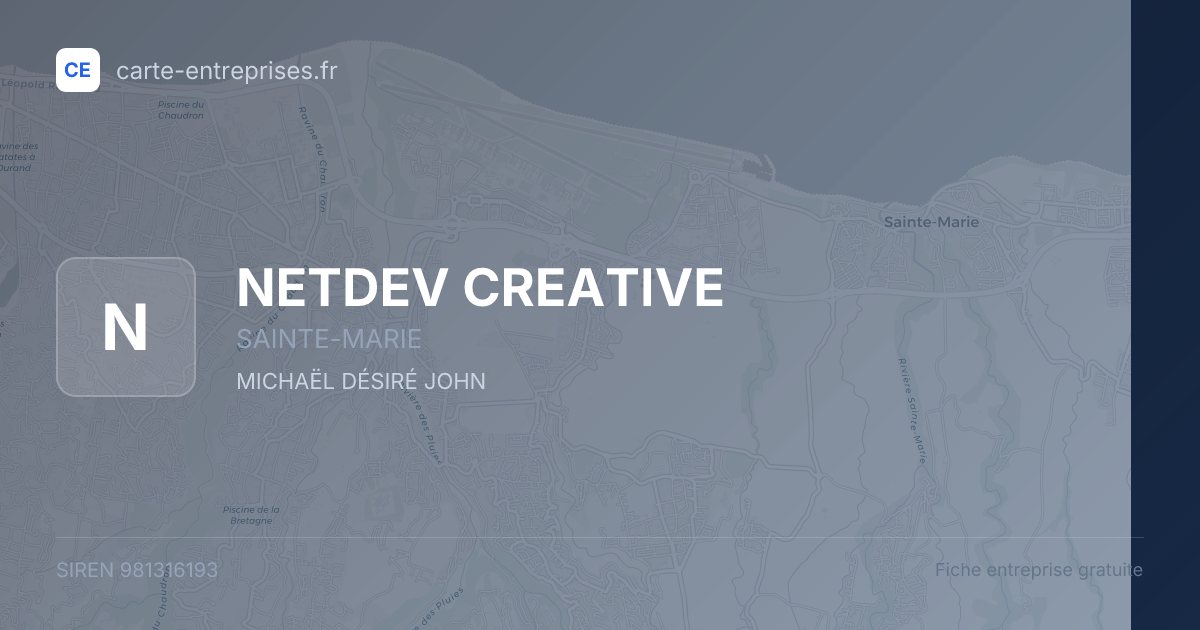 NETDEV CREATIVE — 981316193 — fiche entreprise