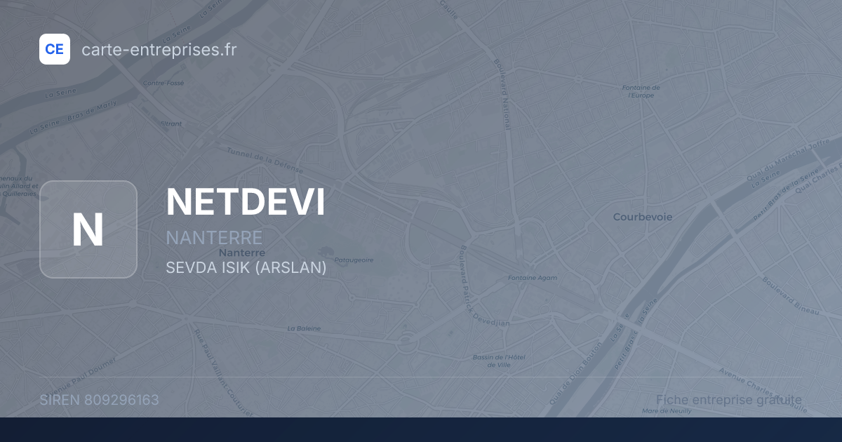 NETDEVI — 809296163 — fiche entreprise