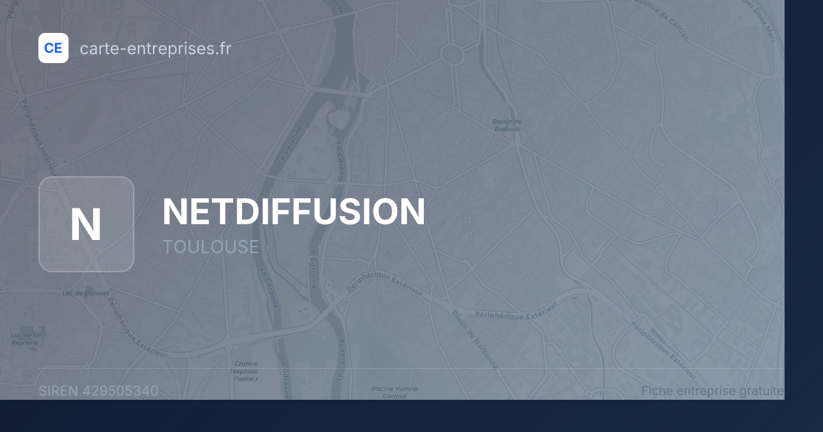 NETDIFFUSION — 429505340 — fiche entreprise