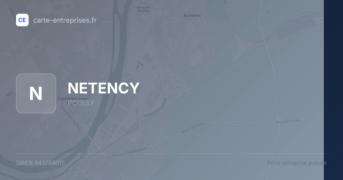 NETENCY — 443748017 — fiche entreprise