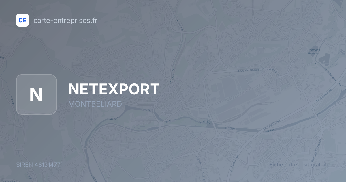 NETEXPORT — 481314771 — fiche entreprise