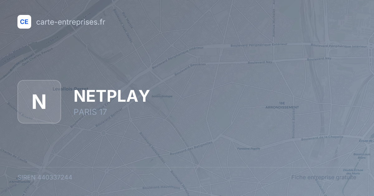 NETPLAY — 440337244 — fiche entreprise