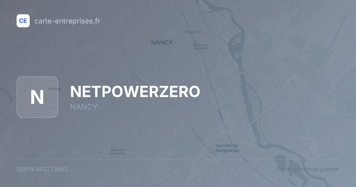 NETPOWERZERO — 993773852 — fiche entreprise