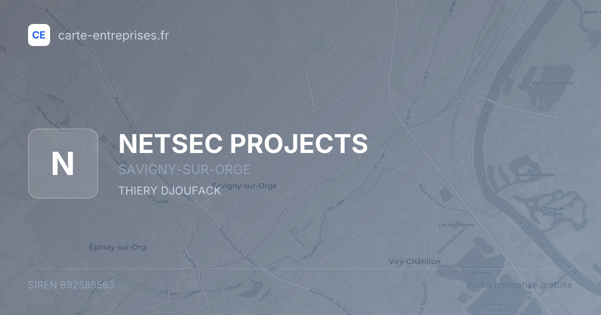 NETSEC PROJECTS — 892585563 — fiche entreprise