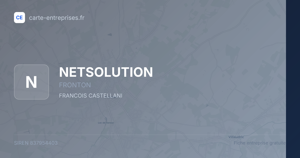NETSOLUTION — 837954403 — fiche entreprise