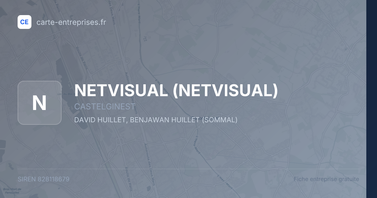 NETVISUAL — 828118679 — fiche entreprise