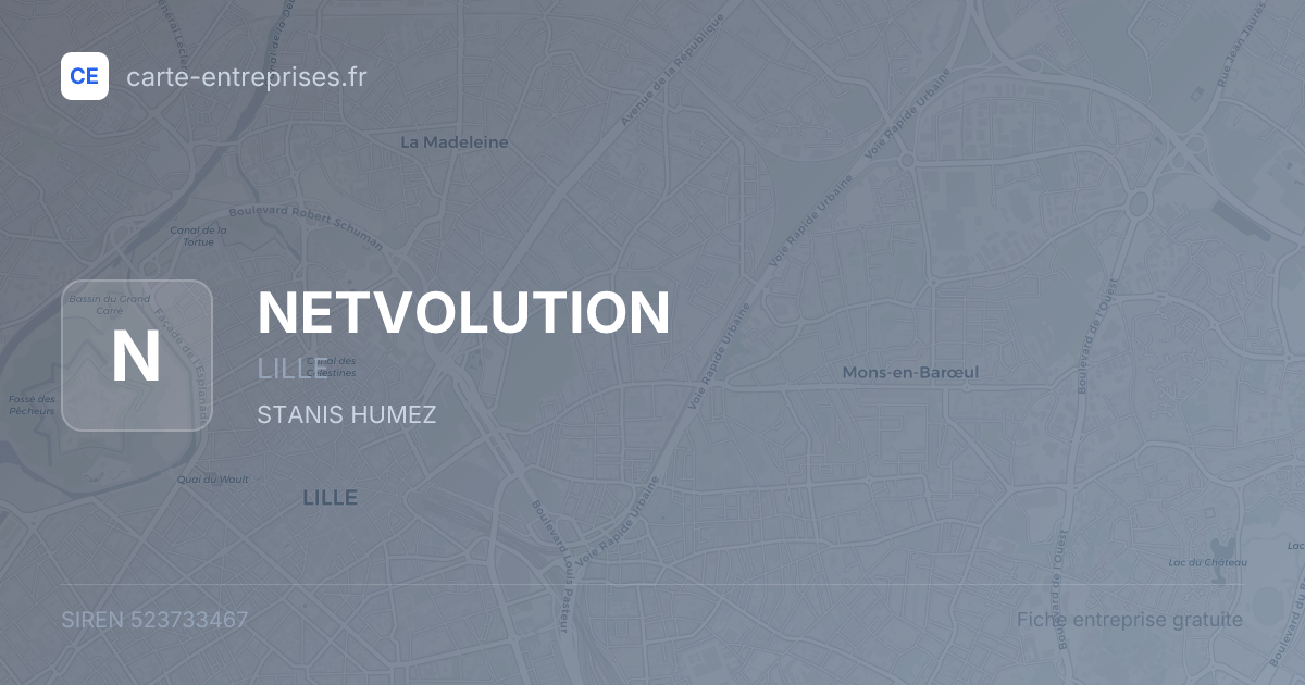 NETVOLUTION — 523733467 — fiche entreprise