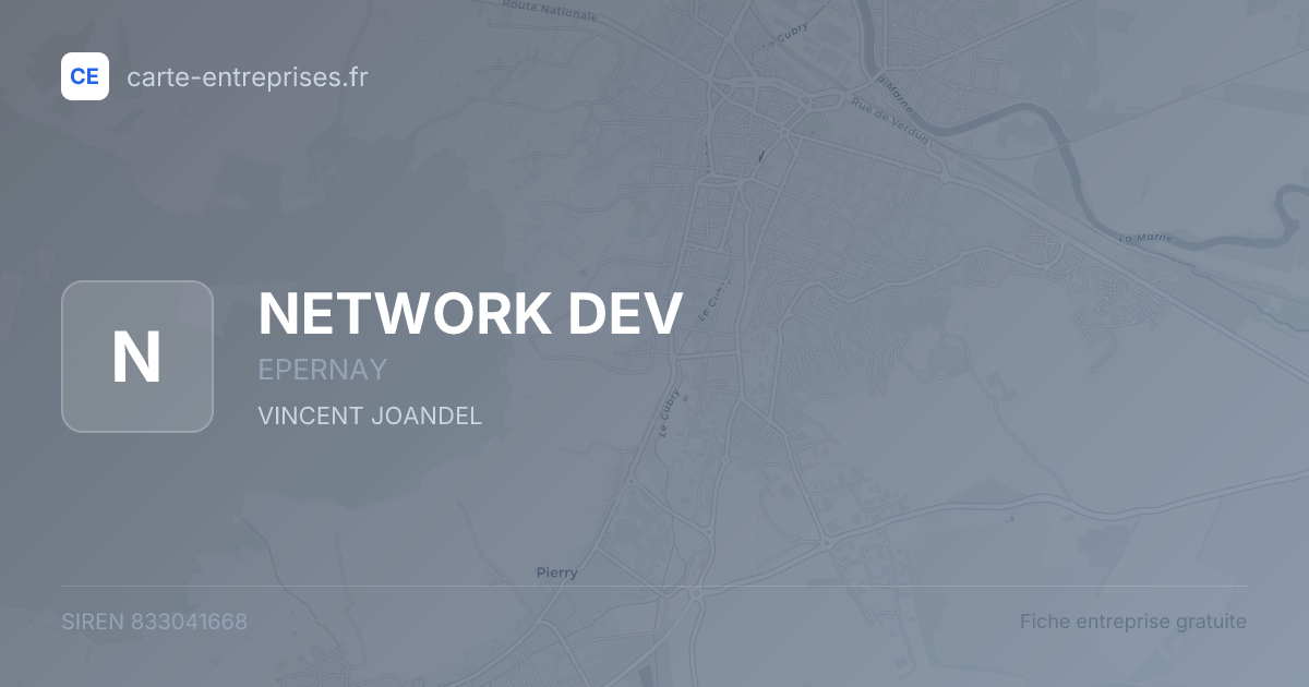 NETWORK DEV — 833041668 — fiche entreprise