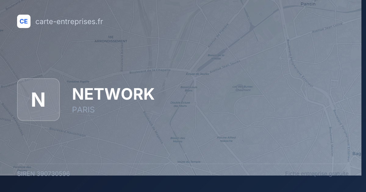NETWORK — 390730596 — fiche entreprise