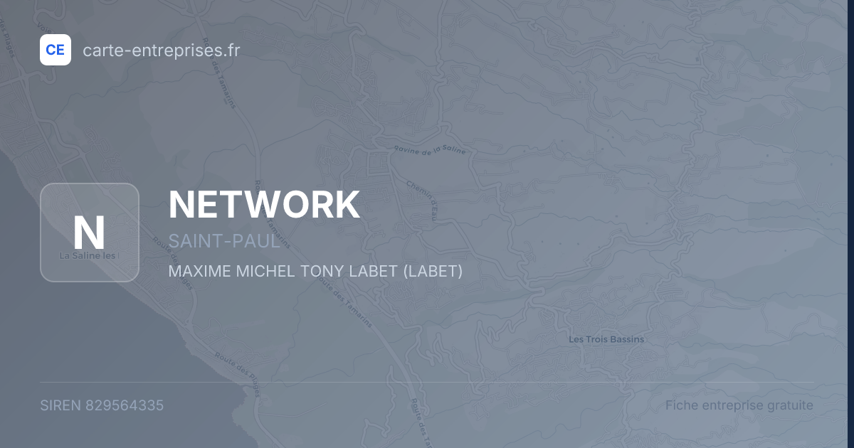 NETWORK — 829564335 — fiche entreprise